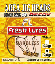 Lade das Bild in den Galerie-Viewer, Decoy Area Jig Heads Tungsten for Trout Fishing 0,6 Gr.
